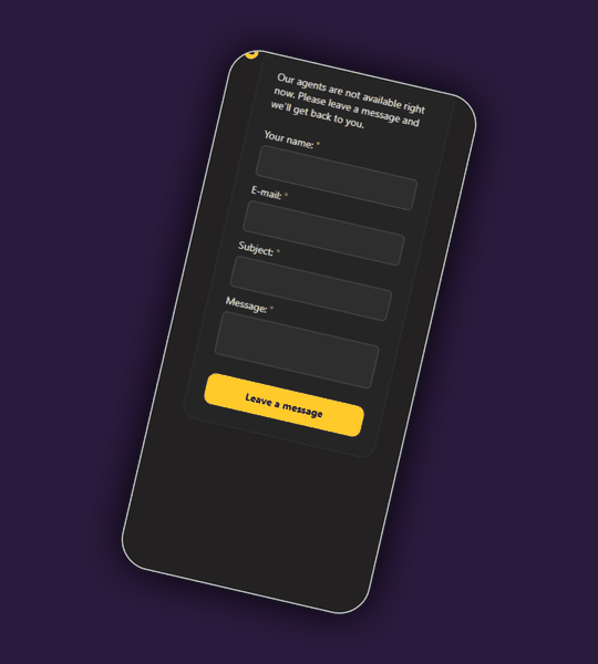 Spinita Casino contact us and FAQ layout